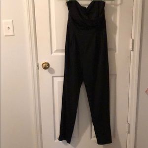 Black Strapless Jumpsuit